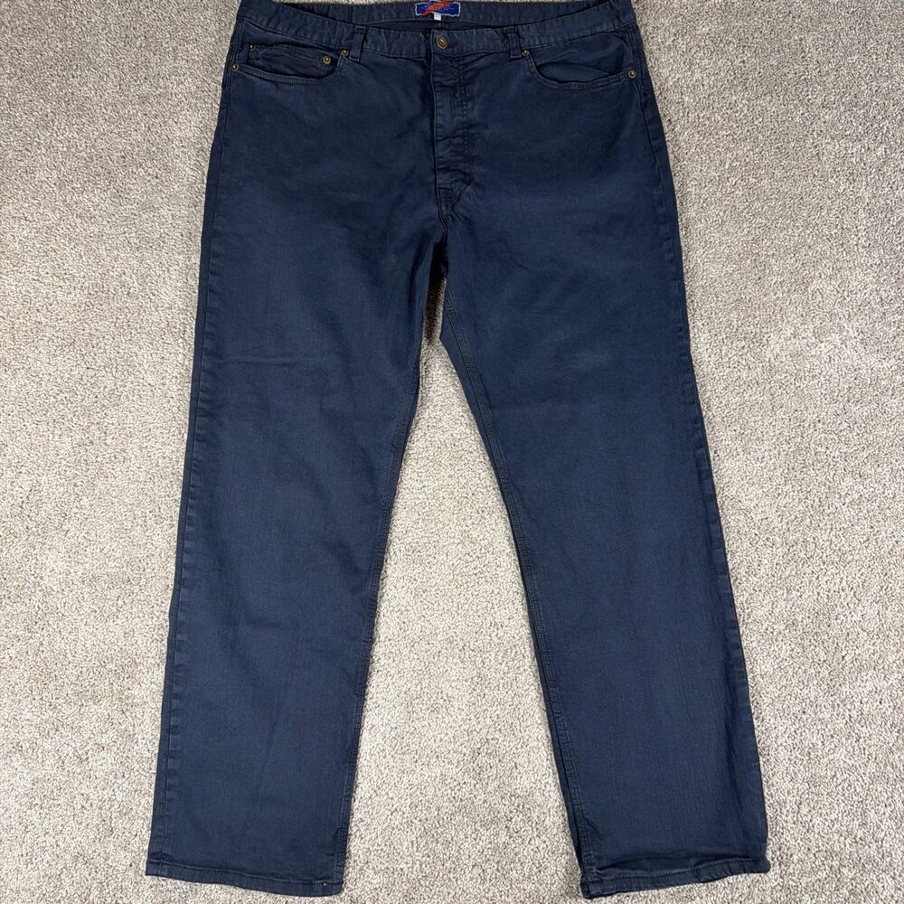 Best Made 5 Pocket Pants Men 38x32 Dark Navy Japanese Cotton Huckberry Stretch